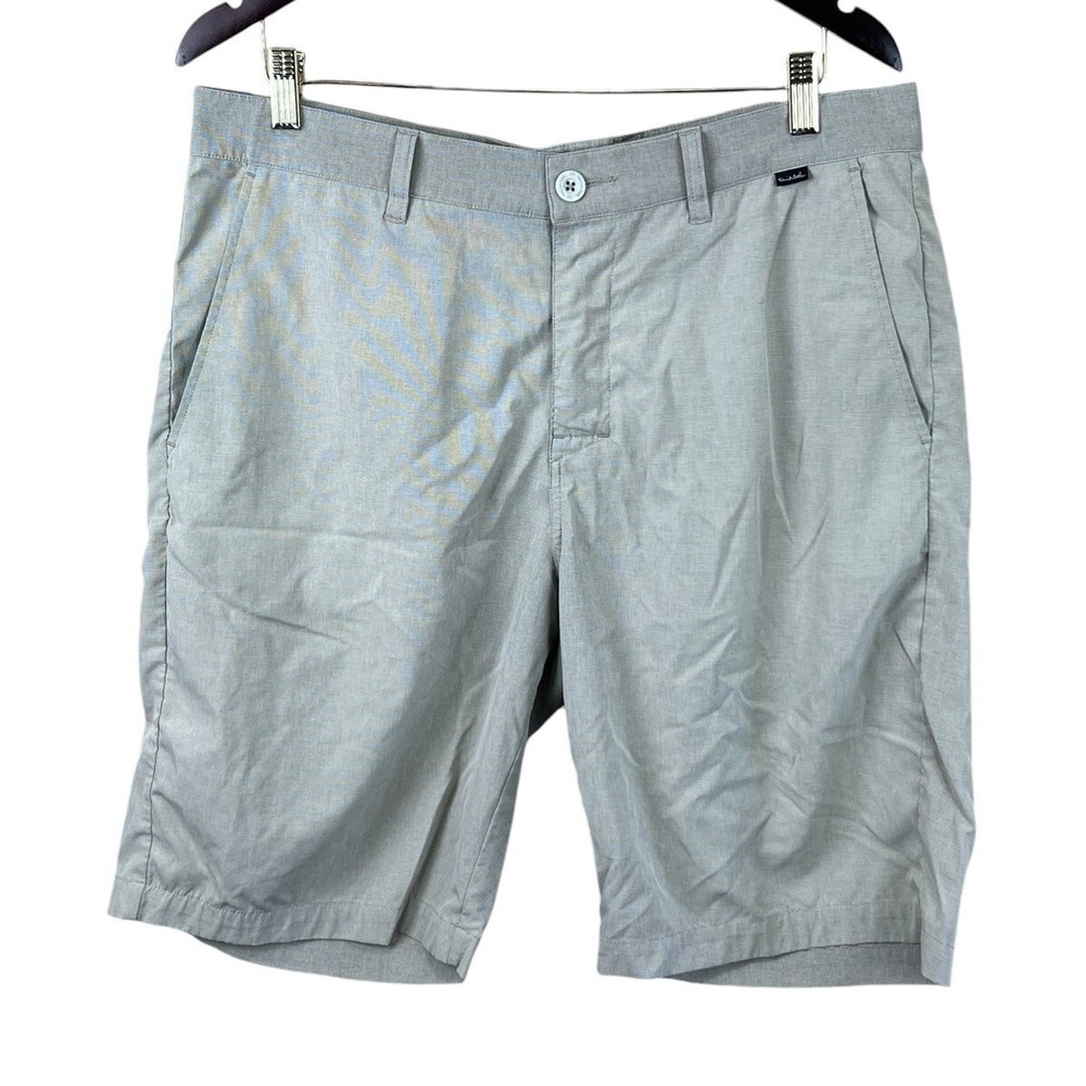 TRAVIS MATHEW Mens Khaki Stretch Performance Beck Golf‎ Shorts Size 34